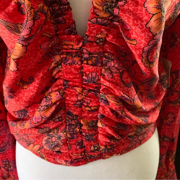 NWT  BEAUTIFUL FREE PEOPLE WOMENS BLOUSE - Picture 8 of 12